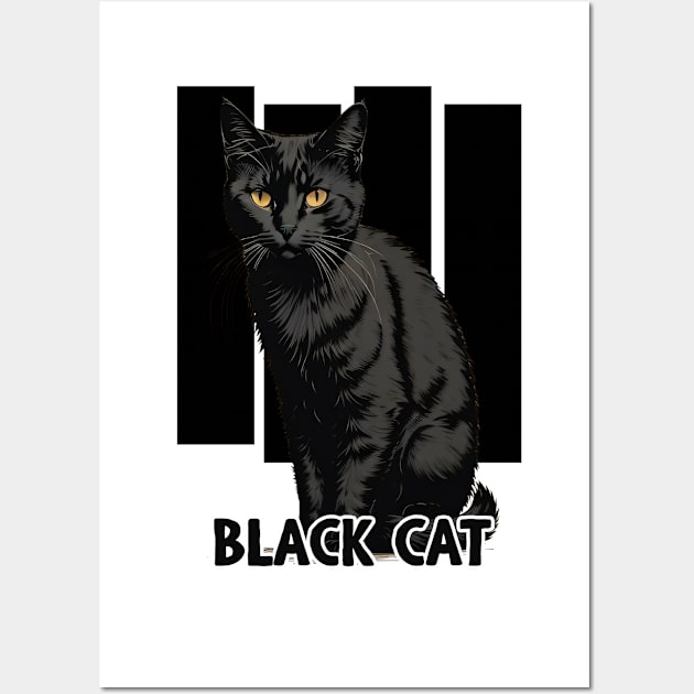 Black Cat Wall Art by DeathAnarchy